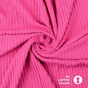  Gebreide ribbel fuchsia