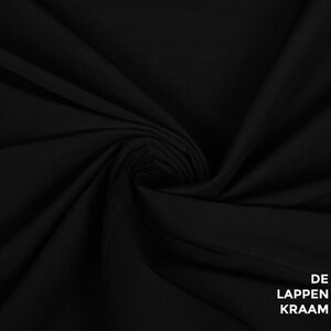  Katoen zwart met stretch
