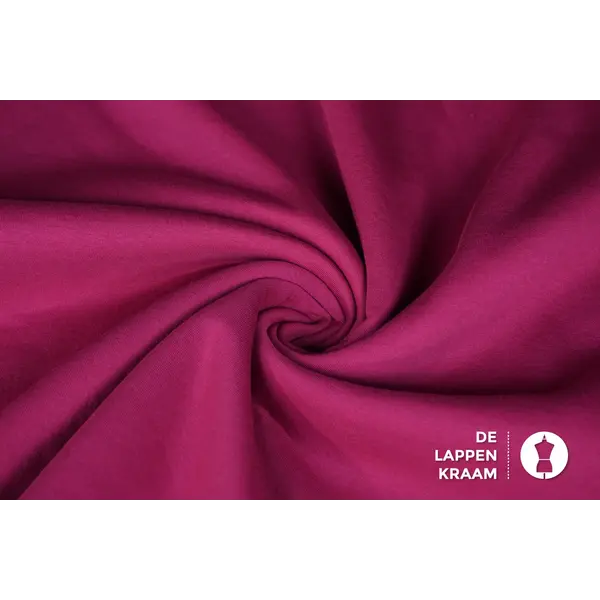 Coupon 254 Joggingstof magenta 170 x 150 cm