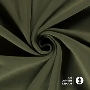  Coupon 264 Joggingstof legergroen 170 x 150cm