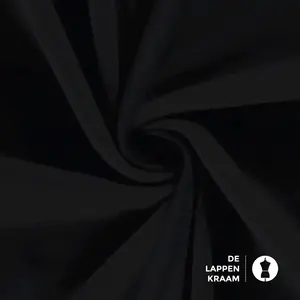  Coupon 439 Joggingstof zwart 170 x 150cm