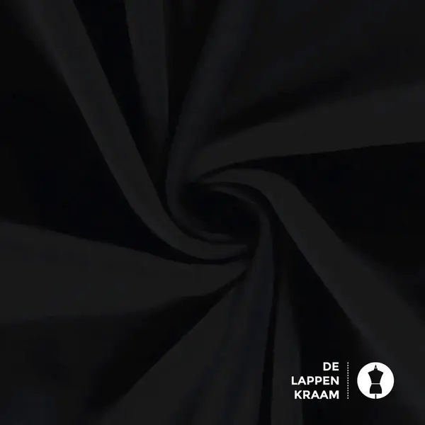 Coupon 439 Joggingstof zwart 170 x 150cm