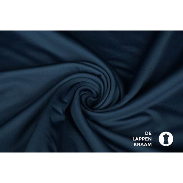 Softshell stretch stof blauw