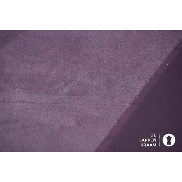 Coupon 477 Scuba suede lila 160 x 150 cm
