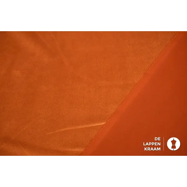 Coupon 589 Scuba suede brique 160 x 150 cm