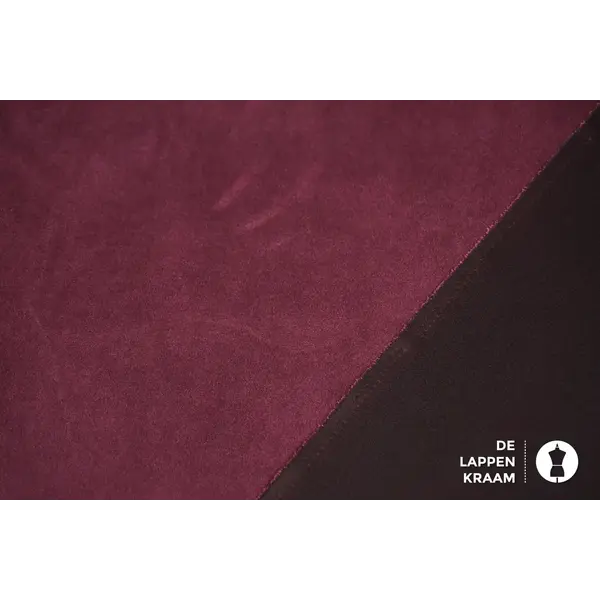 Coupon 681 Scuba suede cyclaam 160 x 150 cm
