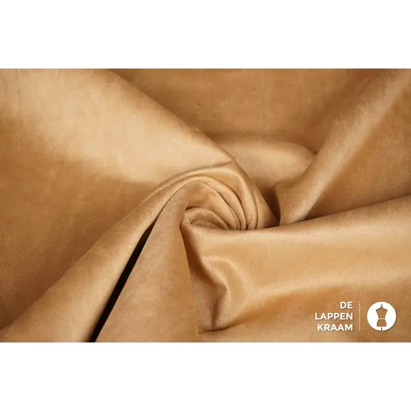 Coupon 696 Scuba suede beige 160 x 150 cm
