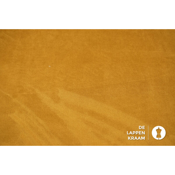 Coupon 353 Scuba suede geel 160 x 150 cm