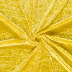  Velours de panne geel