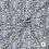 Linnenmix stof met blauwe panterprint