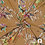 Viscose caramel met bloemenprint