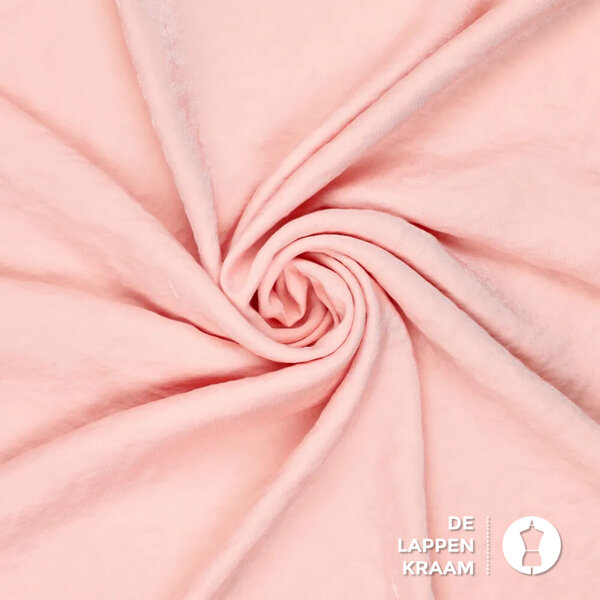 Viscosemix met glans poederroze