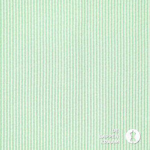  Seersucker streepje groen