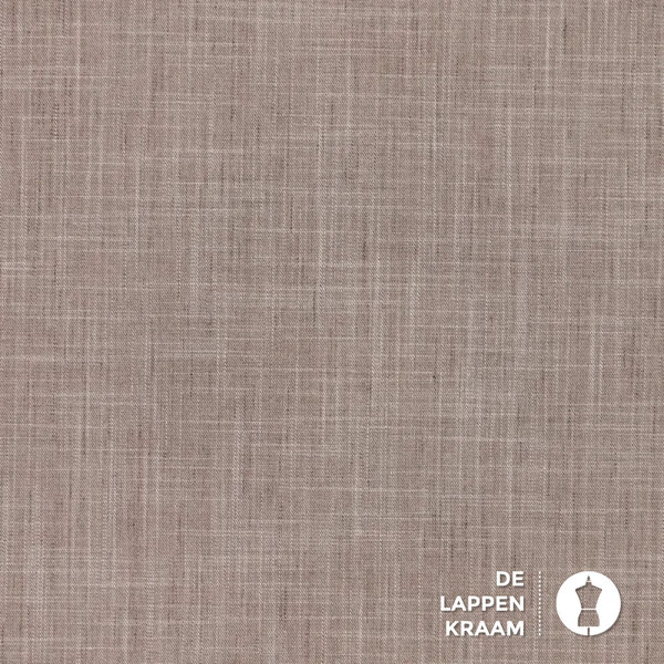 Linnenlook stof donker beige