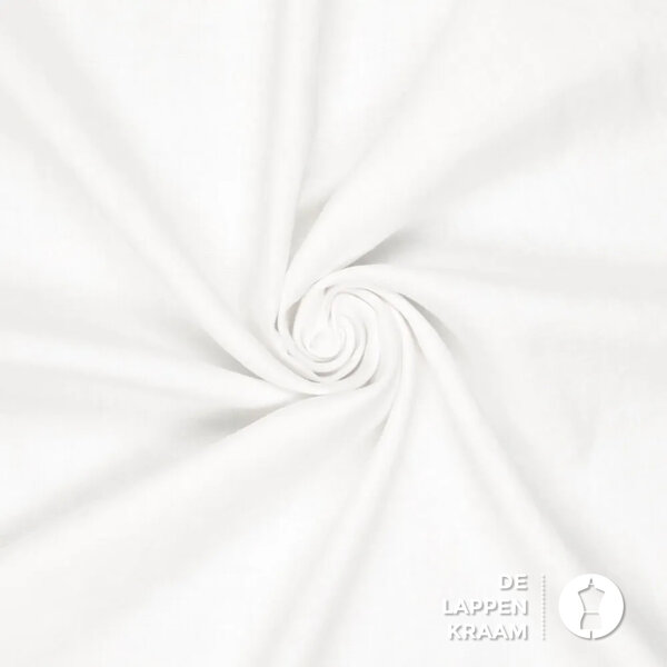 Washed linnen stof spierwit