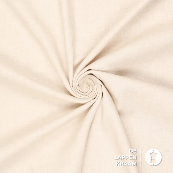 Washed linnen stof naturel
