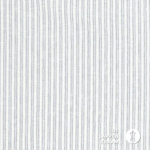  Mix&Match katoenmix blauw wisselstreep smal