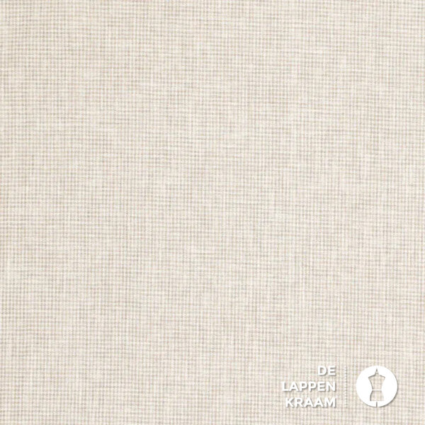 Mix&Match katoenmix naturel miniruitje