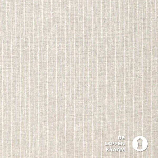 Mix&Match katoenmix naturel krijtstreep