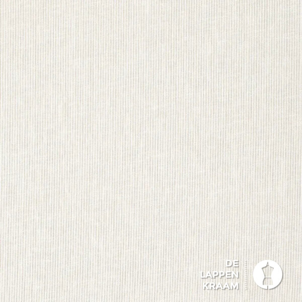 Mix&Match katoenmix naturel dunne streep