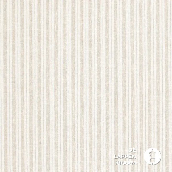 Mix&Match katoenmix naturel wisselstreep breed