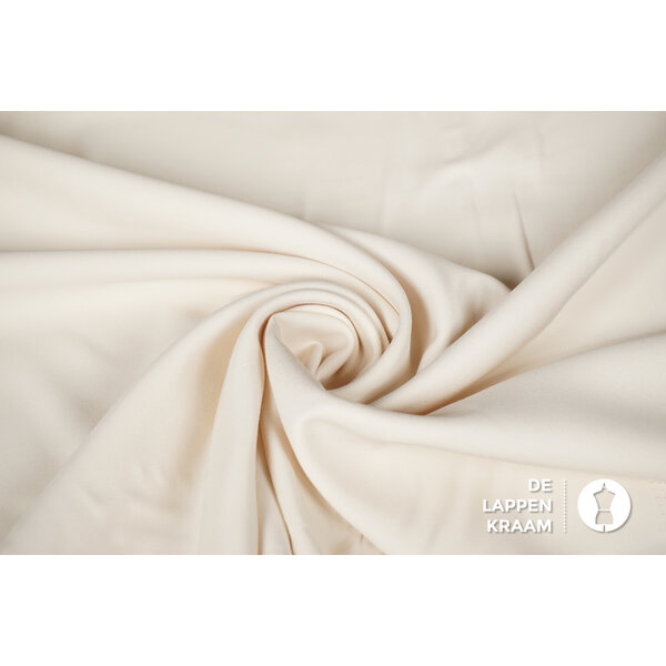 Viscose twill stof ecru