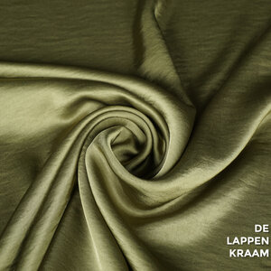  Wavy satin olijfgroen
