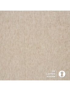  Polyester stof met linnenstructuur naturel