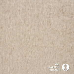  Polyester stof met linnenstructuur naturel