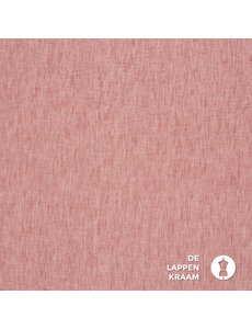  Polyester met linnenstructuur oud roze