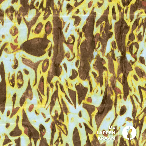 Velvet satijn lime gevlekt