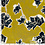 SALE Satijn stof lime met grote bloemen