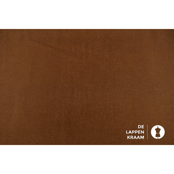 A la Ville Viscose stof in keperbinding in brons