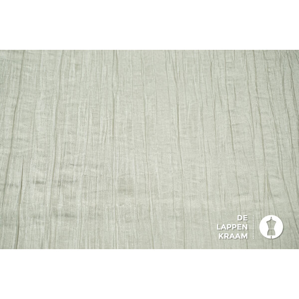 Crinkle viscosemix stof lichtgrijs