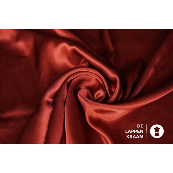 Luxe satijn stof rood