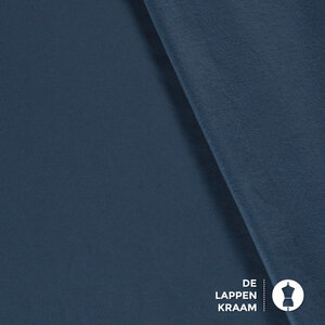  Brushed french terry donker jeansblauw