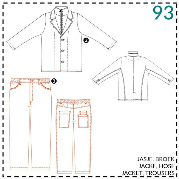 Abacadabra Naaipatroon Colbert en broek