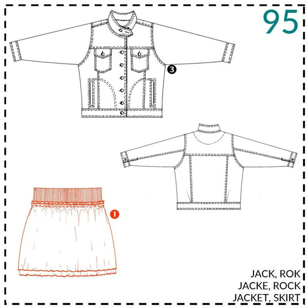 Abacadabra Naaipatroon Jack en rok