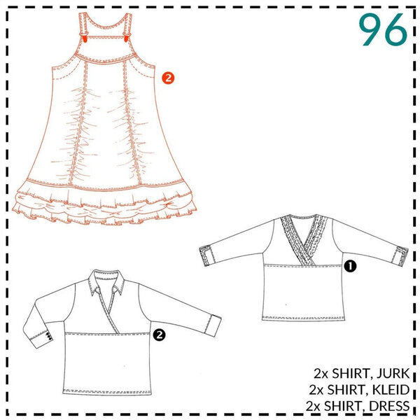 Abacadabra Naaipatroon Shirts (2) en jurk