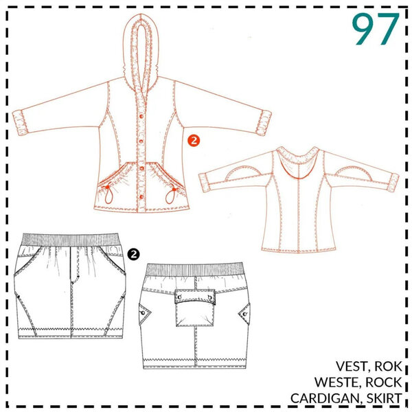 Abacadabra Naaipatroon Jasje en rok