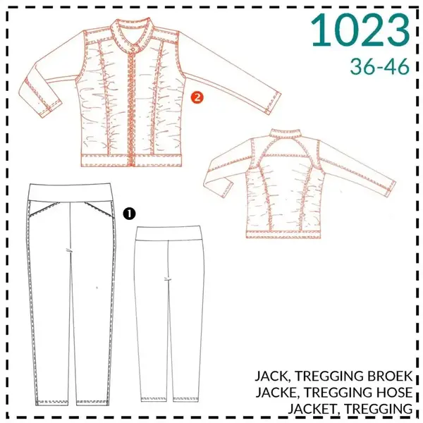 It's a Fits Naaipatroon Jack, tregging en broek