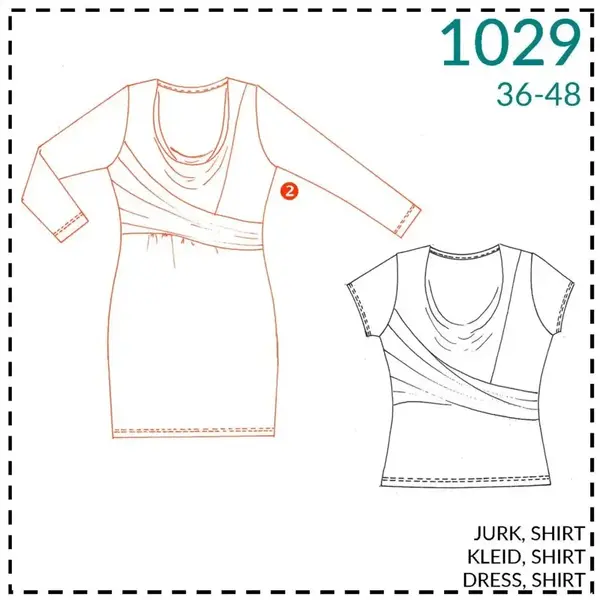 It's a Fits Naaipatroon jurk en shirt