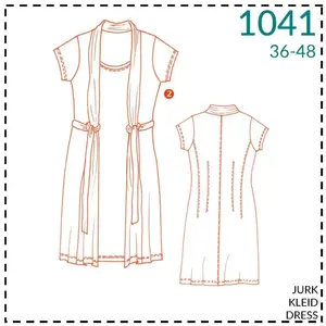 It's a Fits Jurk met dubbel voorpand