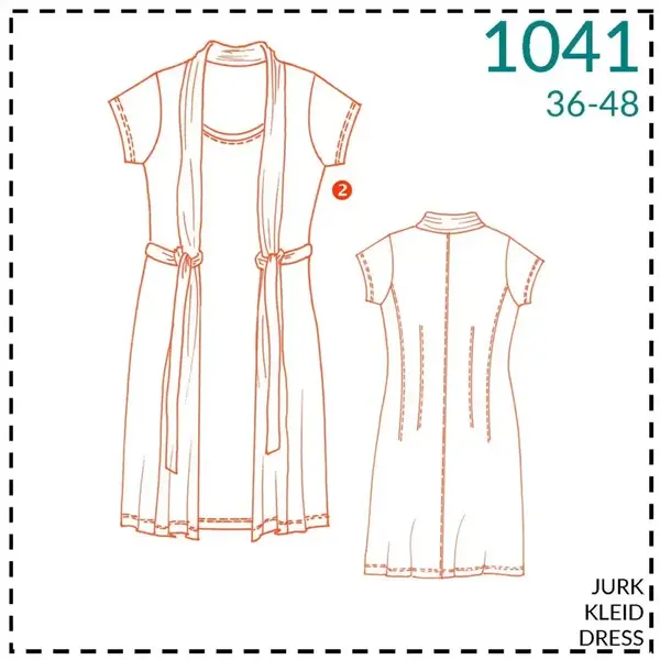 It's a Fits Naaipatroon voor jurk met dubbel voorpand