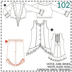 Abacadabra Vest, jurk en broek