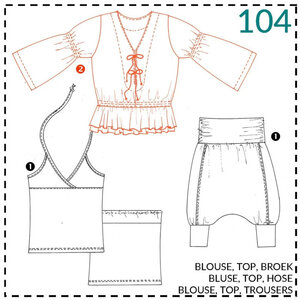 Abacadabra Blouse, top en broek