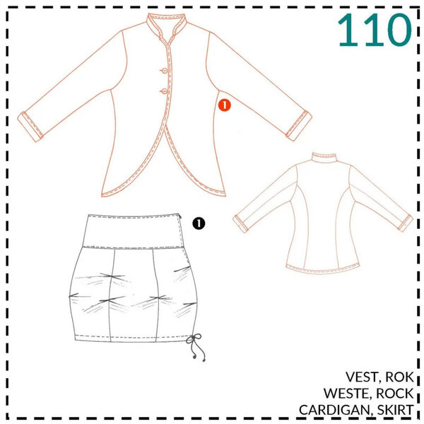 Abacadabra Naaipatroon Jasje en rok