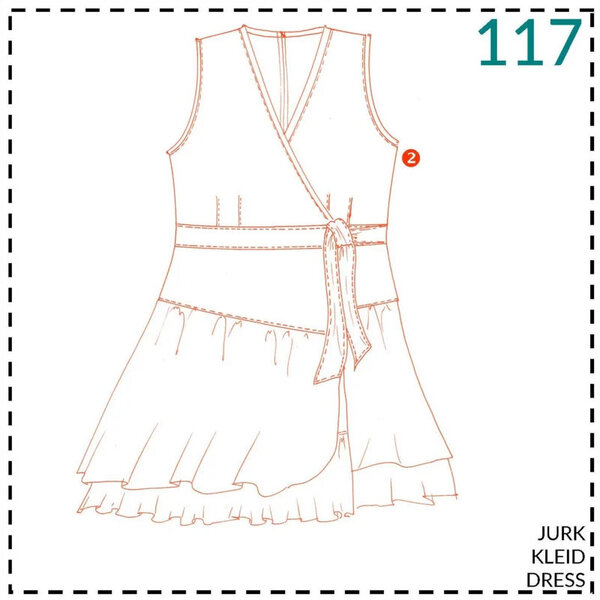 Abacadabra Naaipatroon Jurk