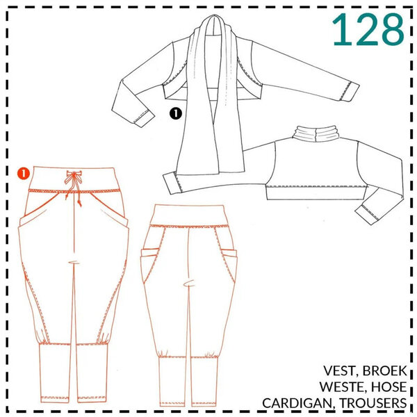 Abacadabra Naaipatroon Vest en broek