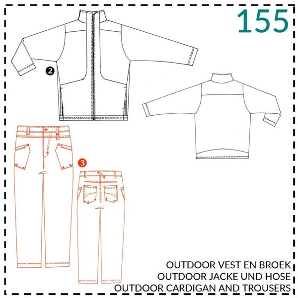 Abacadabra Naaipatroon vest en broek